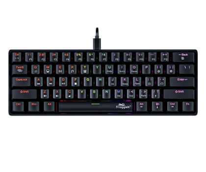 Klawiatura  przewodowa FroggieX Raven Strike FX-PC-K2-B RGB Czarna